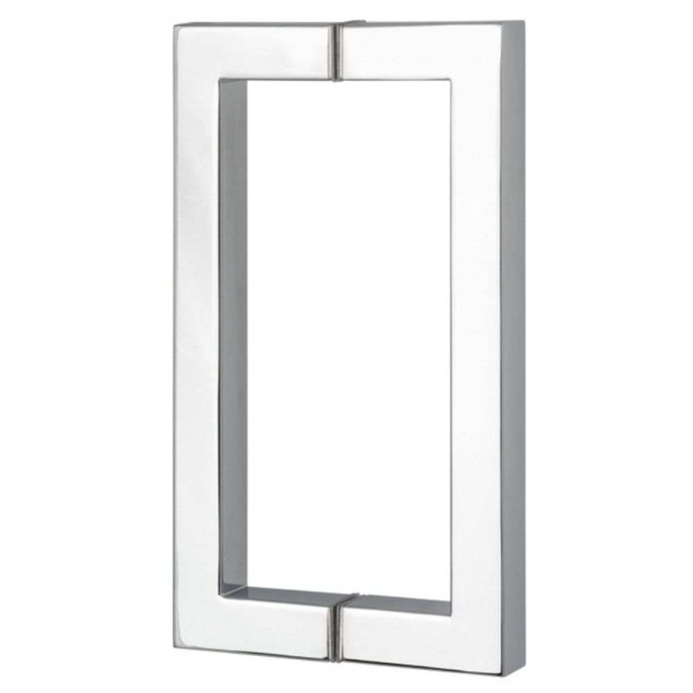 Sure-Loc Hardware SHR-SQ1 26 Square Shower Door Handle 8" 2-sided in Polished Chrome